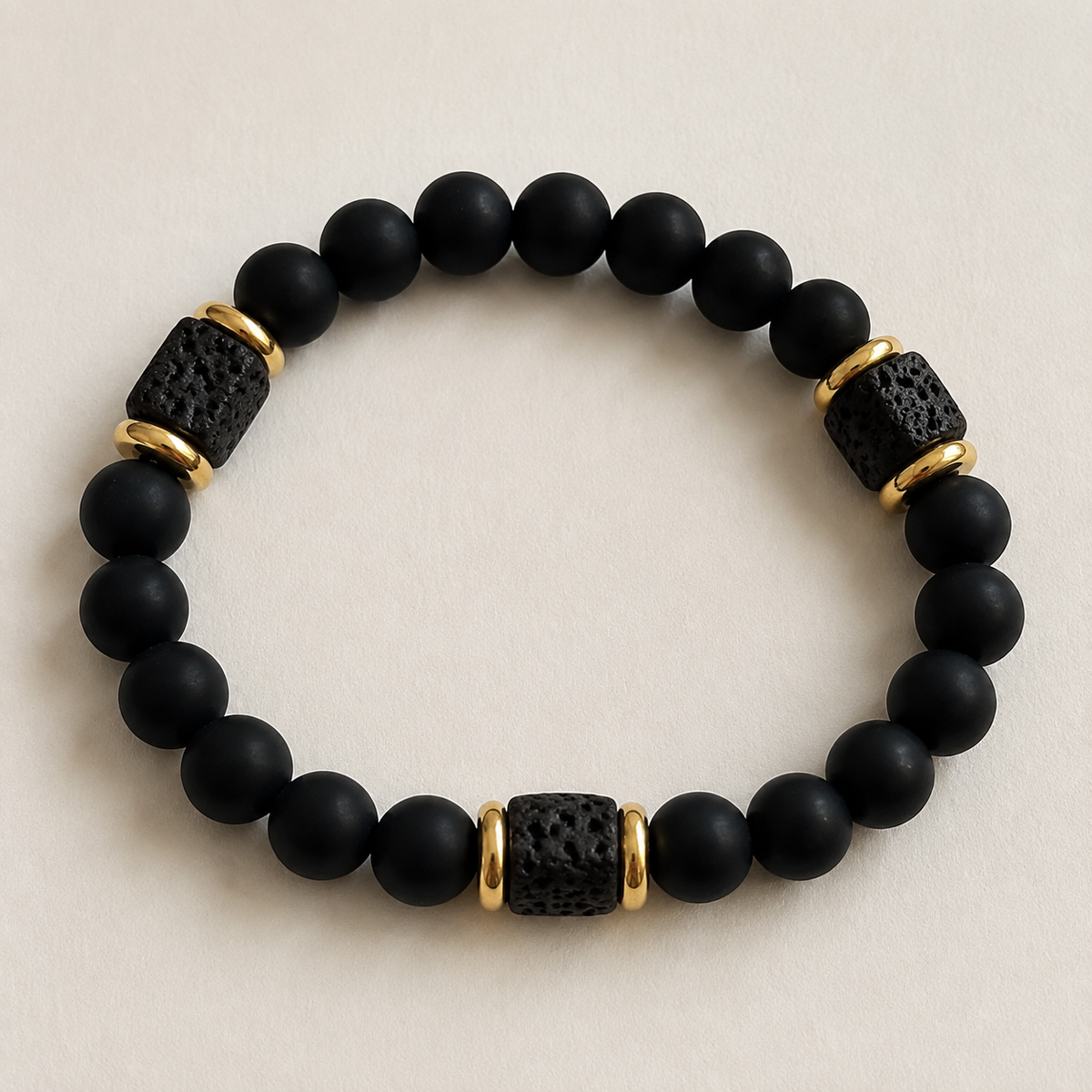 Bracelet Pierre Volcanique – Force & Ancrage
