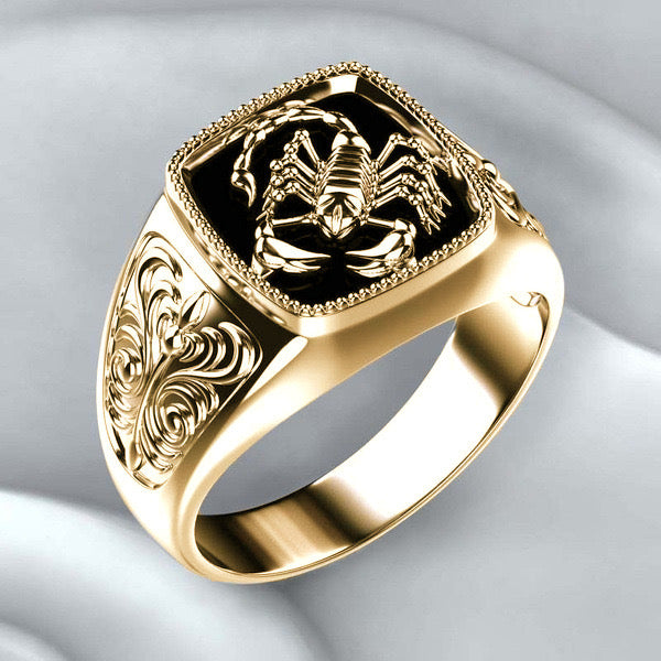 Bague Scorpion Dorée Force & Élégance