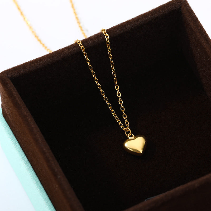 Collier Cœur Éclat – Doré