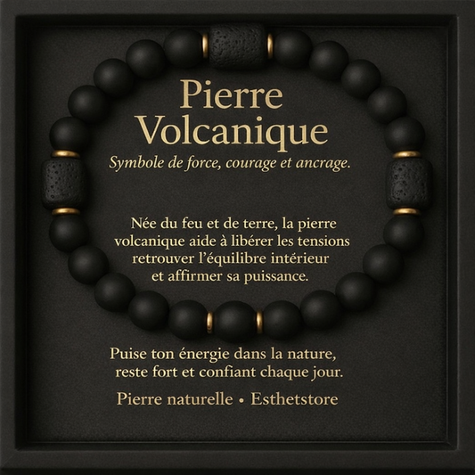 Bracelet Pierre Volcanique – Force & Ancrage