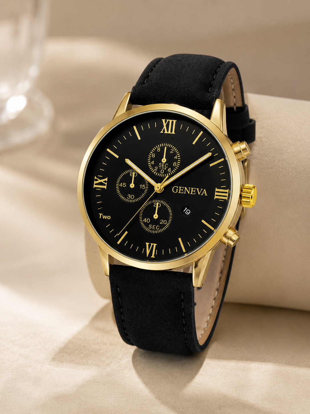 Montre Homme Dorée Élégance