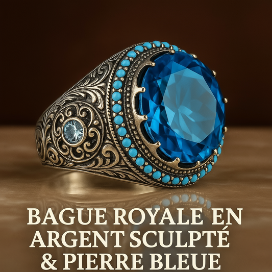 Bague Royale Turquoise Éclat et Élégance