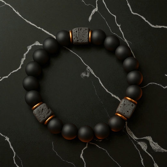 Bracelet Pierre Volcanique – Force & Ancrage